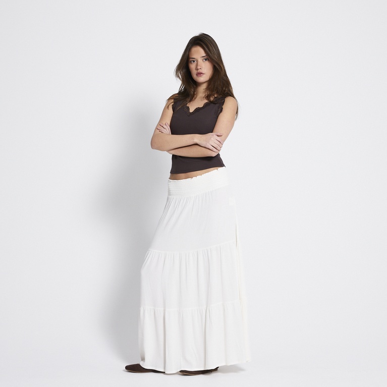 Maxi skirt "Bella" Off white